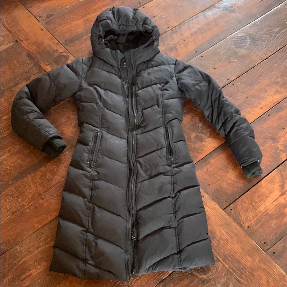 Women's Black Quilted Coat